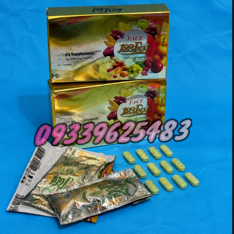قرص چاقی صورت گونه123فت90تایی اصل